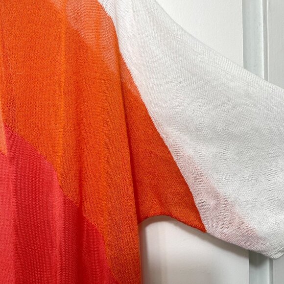 Chicos Womens Multicolor Open-Front Kimono Size Chicos 1 / US 8 (Medium) - Picture 7 of 10